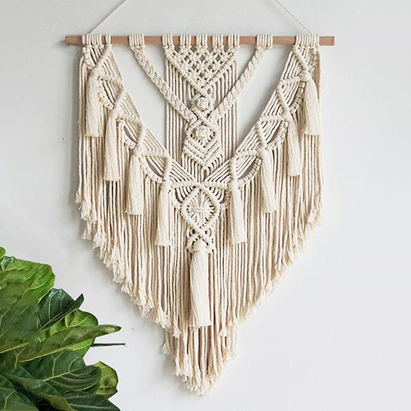 Bohemian Wall Hangings Nordic Tassel Tapestry Boho Interior Design Pendant-Handwovenlamp