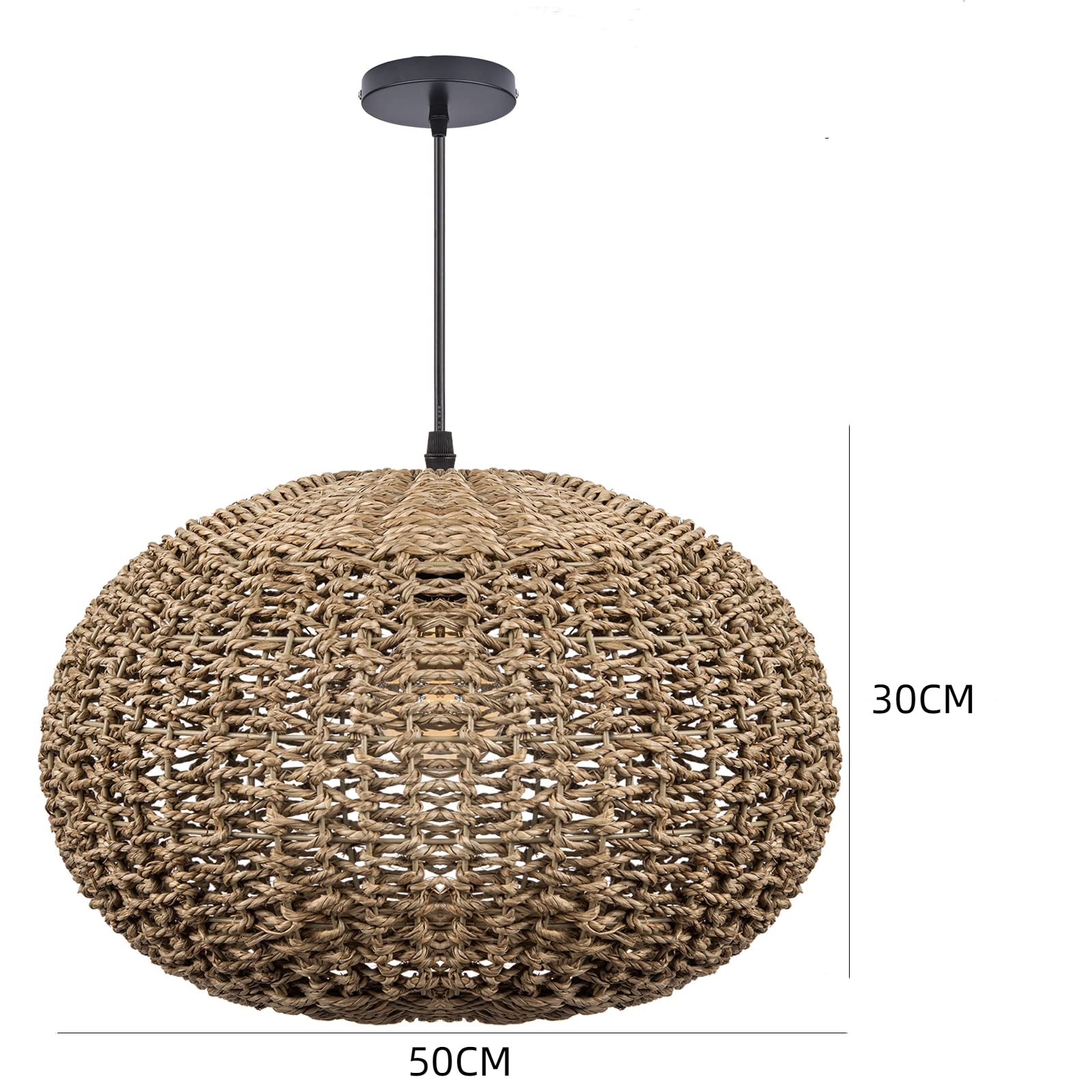 Handwoven Rattan Pendant Lights Wicker Lamp Shade