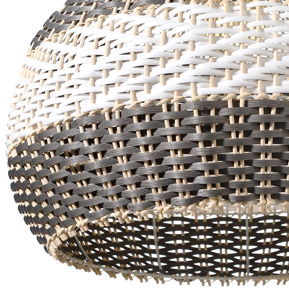 Resort Living Room Decoration Natural Rattan Pendant Chandelier-Handwovenlamp