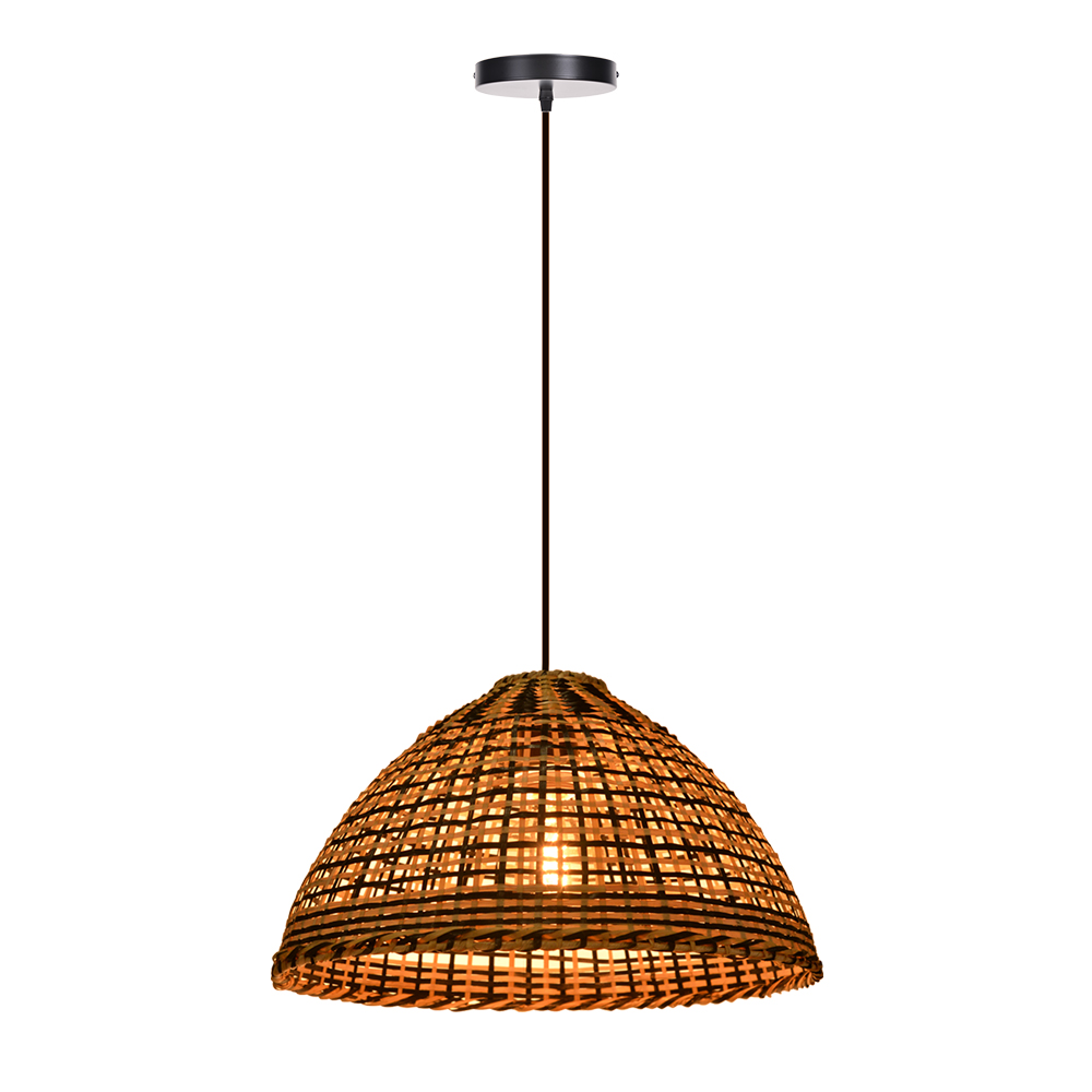 Classic Color Matching Rattan Chandelier For Dining Room-Handwovenlamp