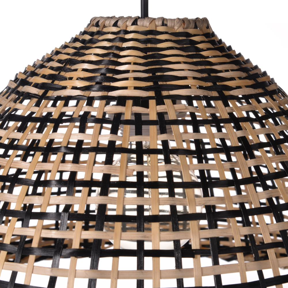 Classic Color Matching Rattan Chandelier For Dining Room-Handwovenlamp