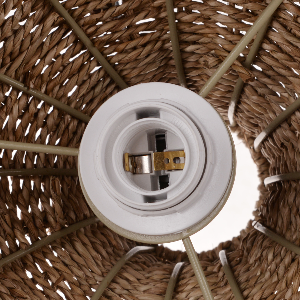 Handmade Rattan Seagrass Chandelier Light for Dining Room-Handwovenlamp