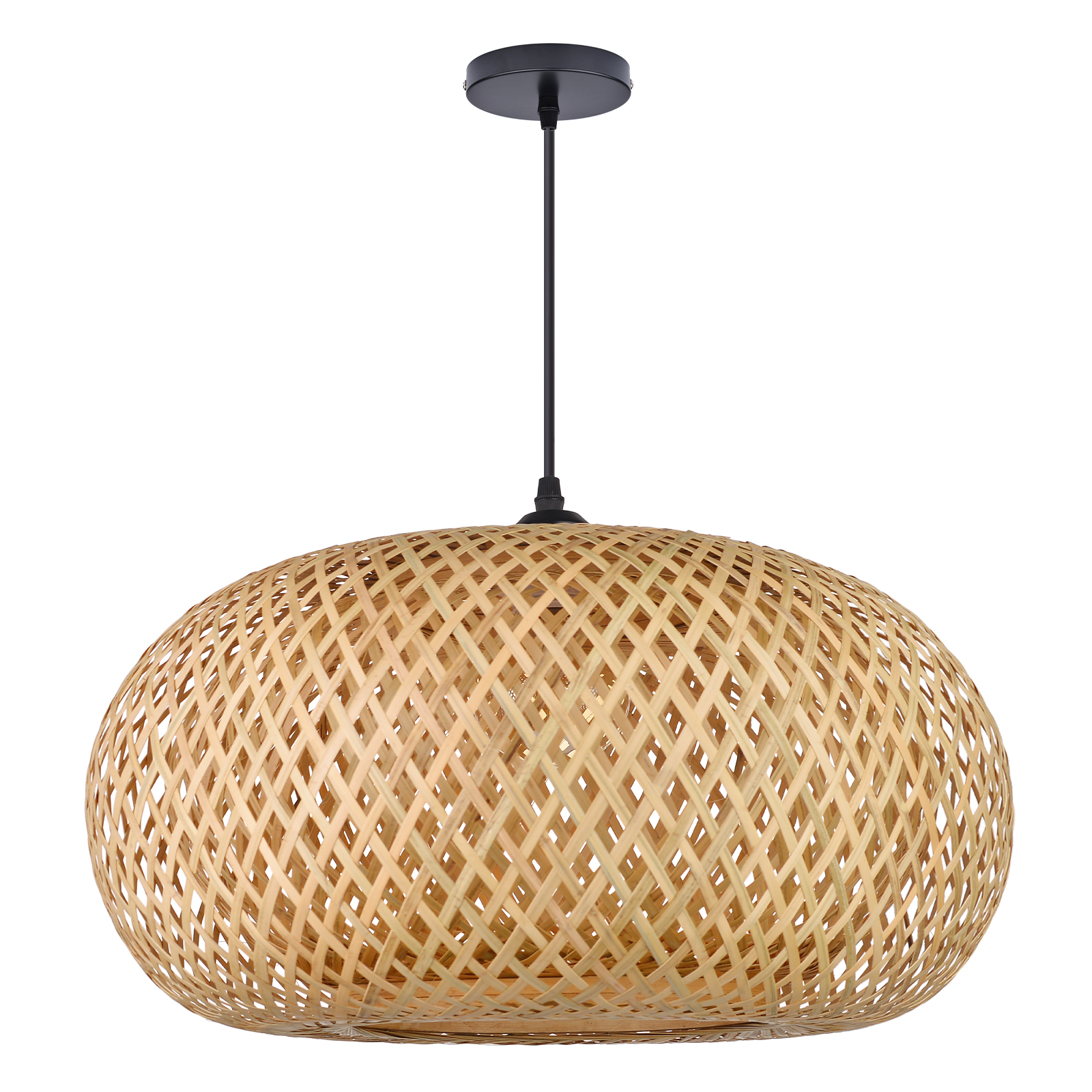 Japanese Dining Room Bamboo Pendant Lamp Handwoven lighting fixtures-Handwovenlamp