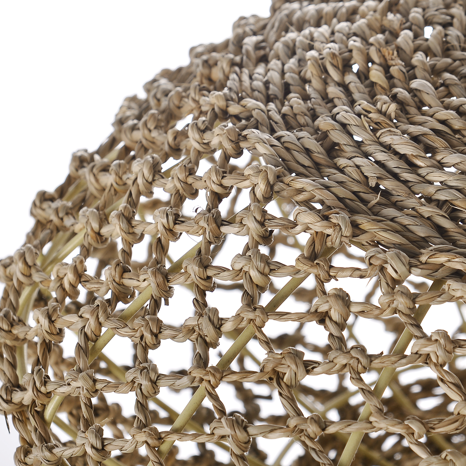 Rustic Country Seagrass Hanging Lamp for Living Room
