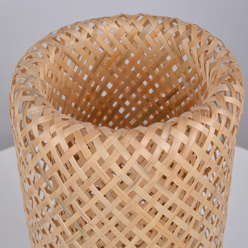 Hand-woven Bamboo Table Lamp Bedroom Bedside Light Reading Lamp-Handwovenlamp