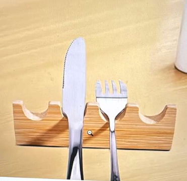 Handmade Rattan Baskets and Wooden cutlery rest