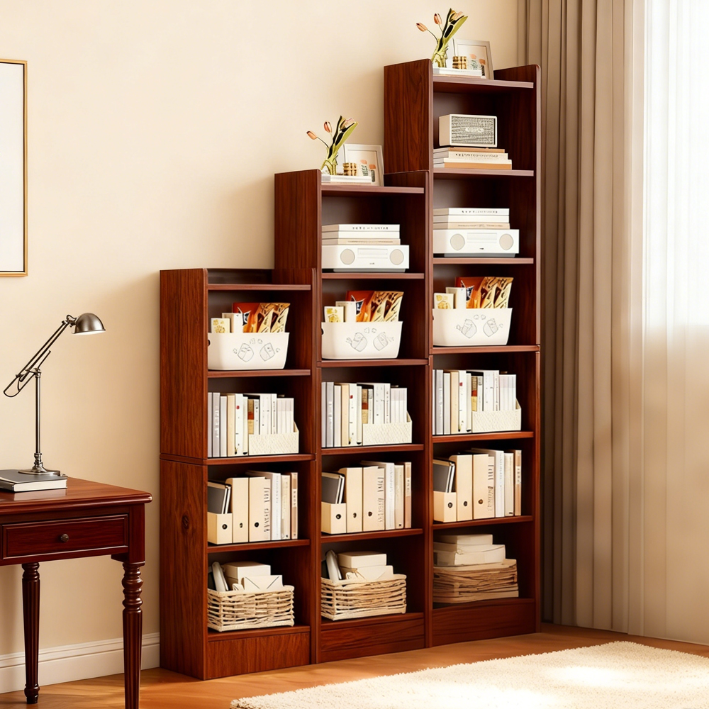 Floor-standing Bookshelf Multi-layer Living Room Display Cabinet Storage Bookcase