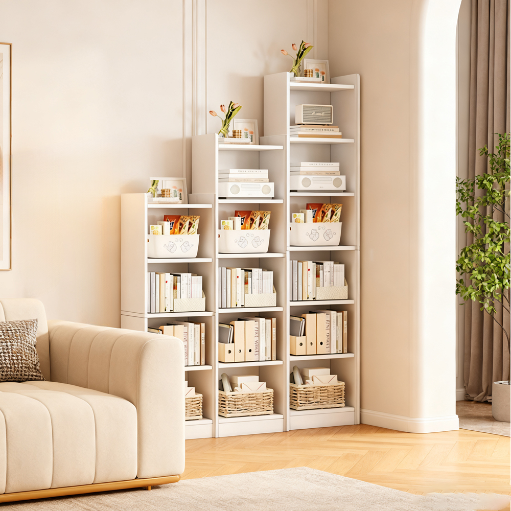 Floor-standing Bookshelf Multi-layer Living Room Display Cabinet Storage Bookcase