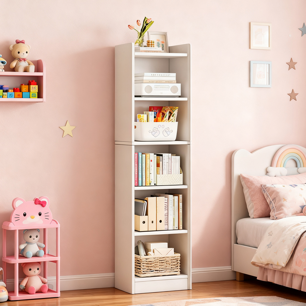 Floor-standing Bookshelf Multi-layer Living Room Display Cabinet Storage Bookcase