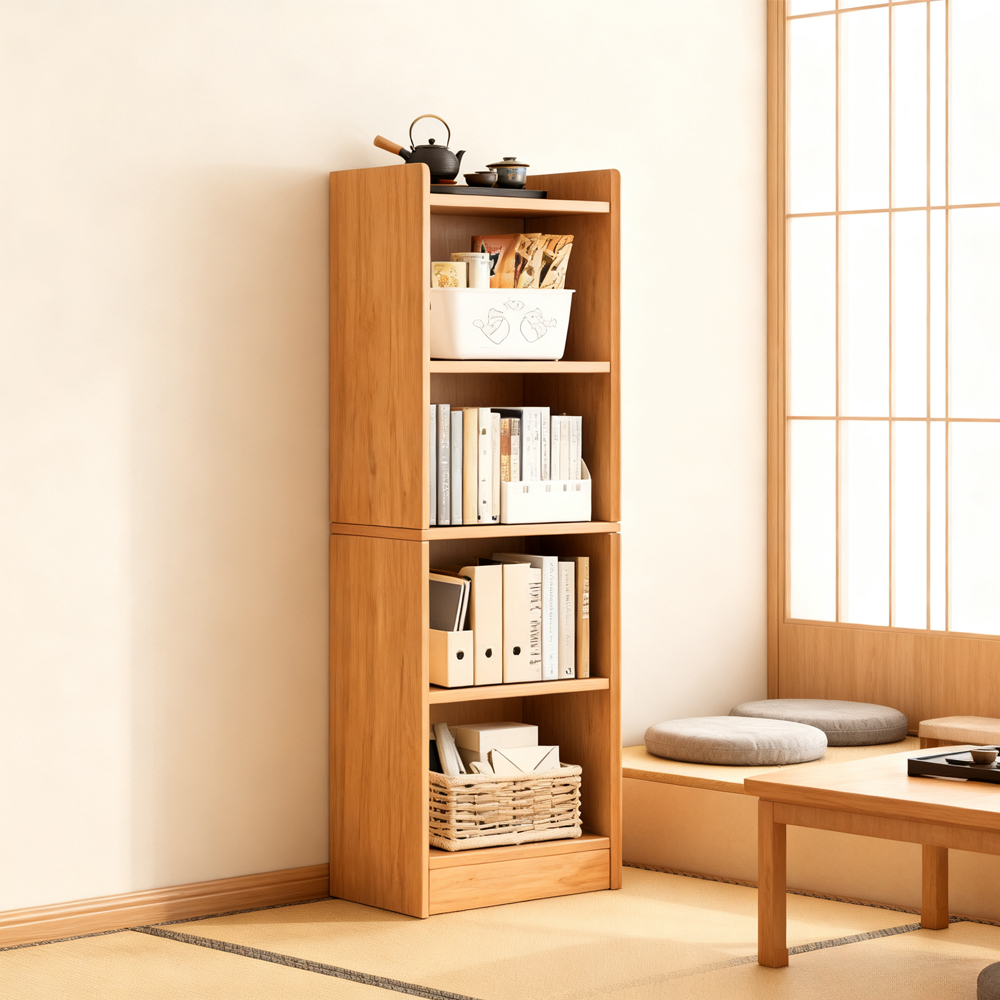 Floor-standing Bookshelf Multi-layer Living Room Display Cabinet Storage Bookcase