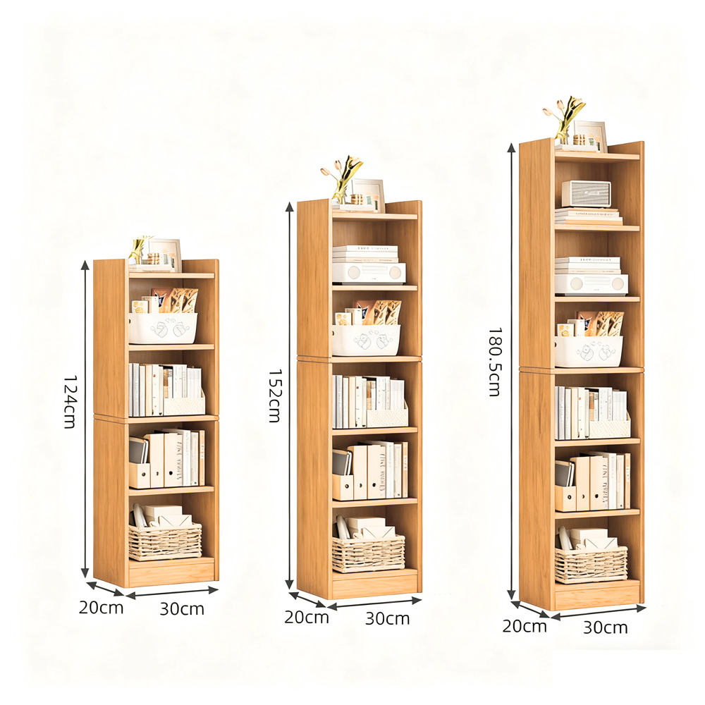 Floor-standing Bookshelf Multi-layer Living Room Display Cabinet Storage Bookcase