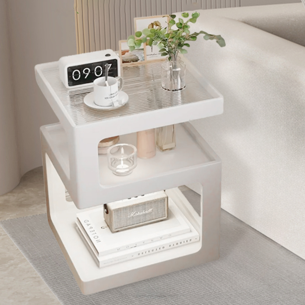 Solid Wood Bedside Table Small Bedroom Multi-layer Bedside Table