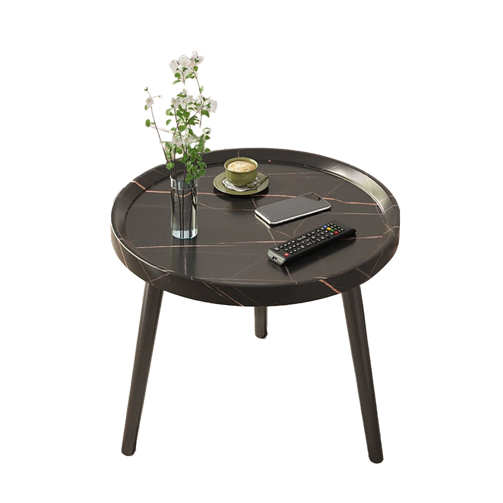 Nordic Simple Double Layer Round Table Small Coffee Table Living Room Side Table