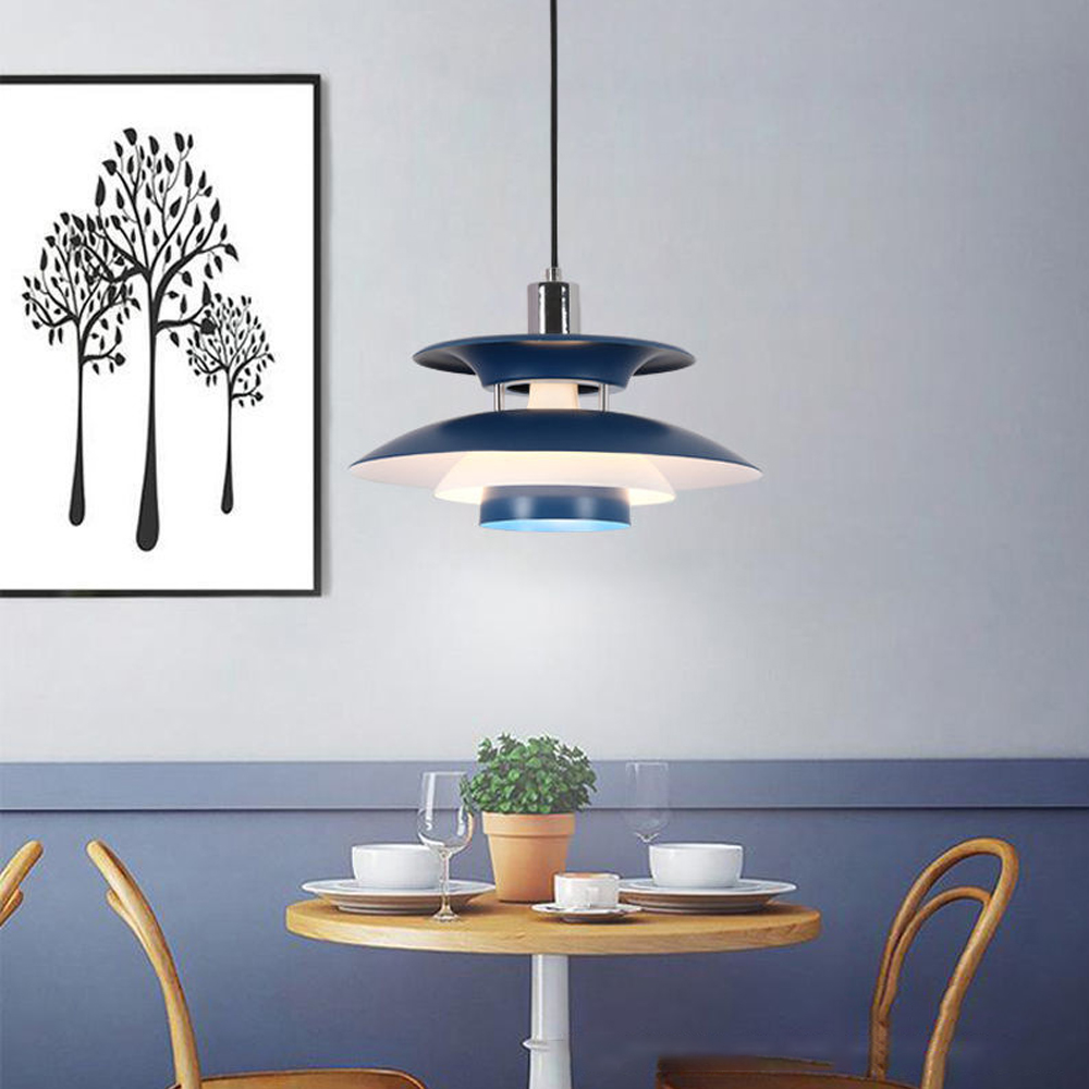 Danish Modern Chandelier Unique Metal Pendant Light-Handwovenlamp
