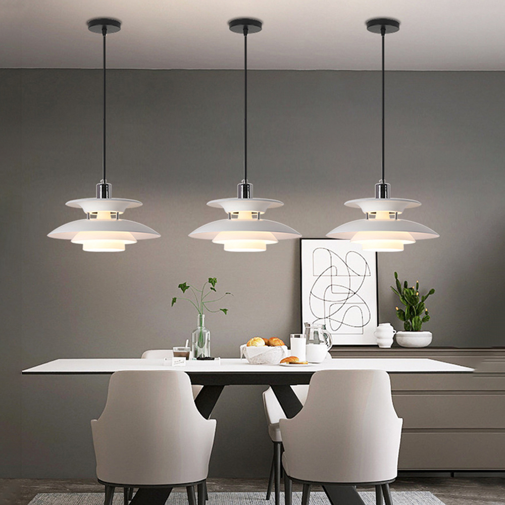 Danish Modern Chandelier Unique Metal Pendant Light-Handwovenlamp