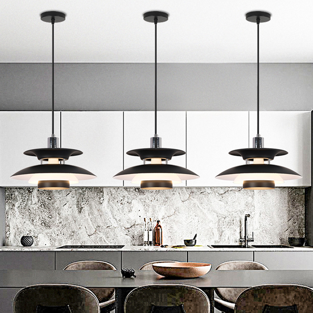 Danish Modern Chandelier Unique Metal Pendant Light-Handwovenlamp