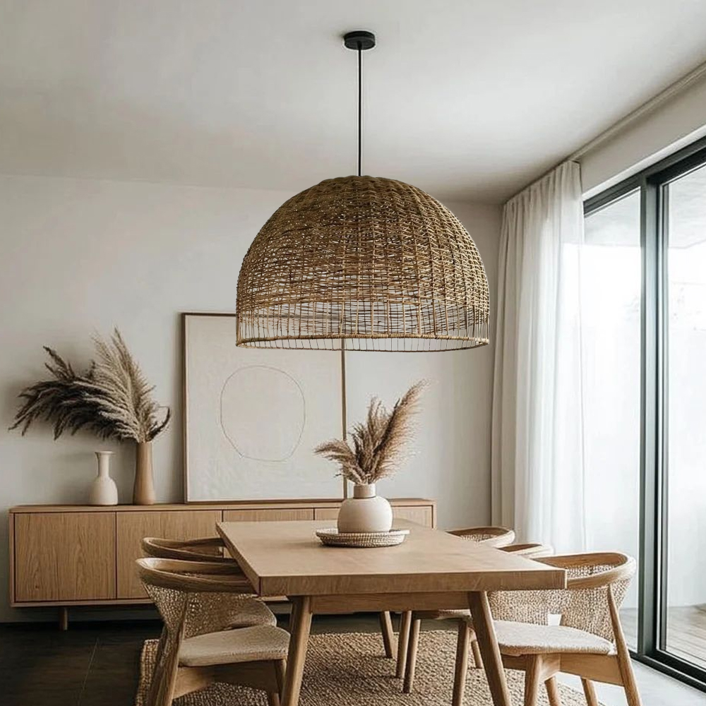 Sunshine State Rattan Pendant Light Home Decor Chandelier-Handwovenlamp