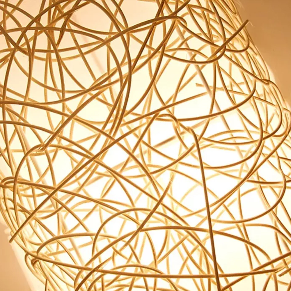 Moroccan Wicker Rattan Wall Pendant Lamps-Handwovenlamp