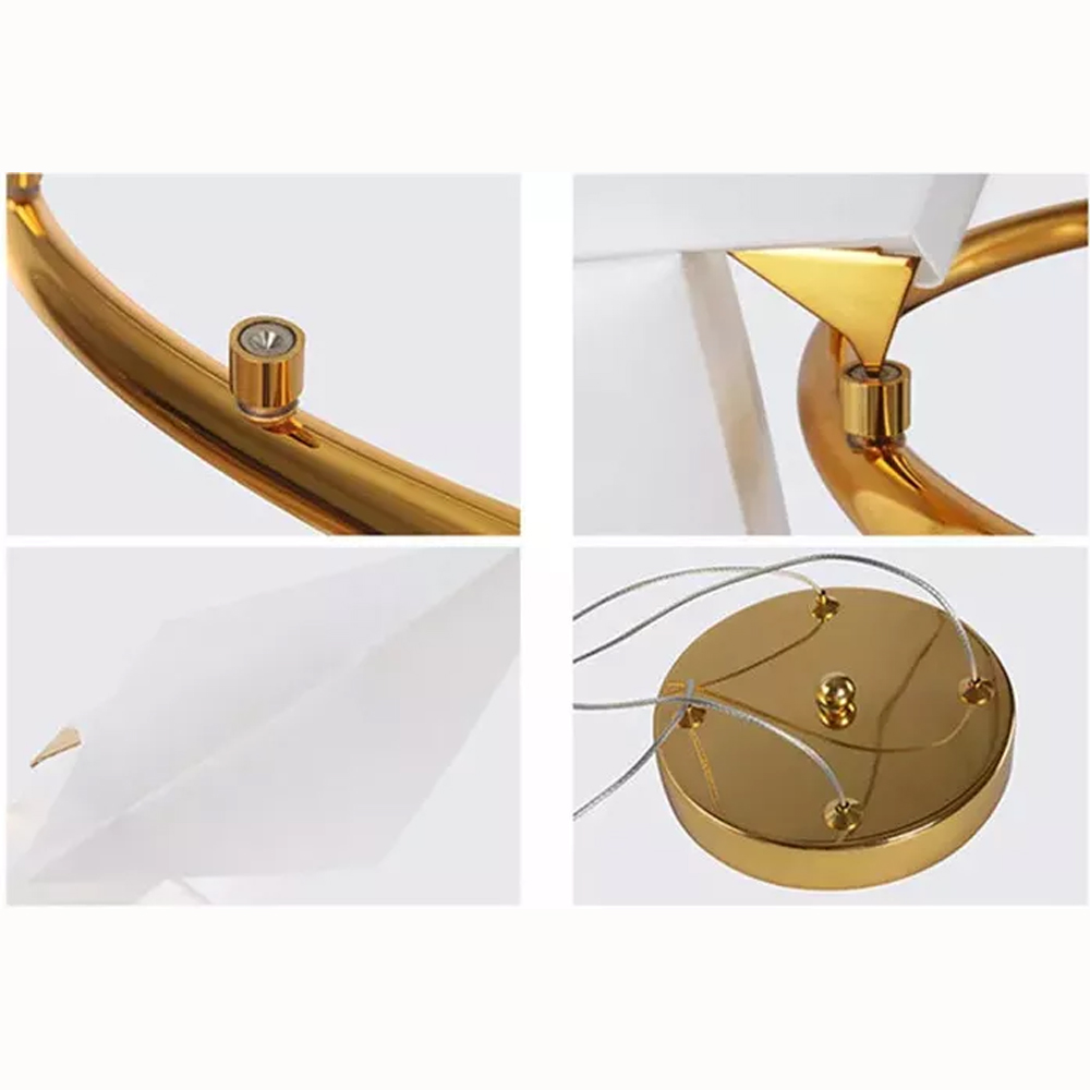 Dutch Minimalist Acrylic Ceiling Light Origami-Bird Pendant Lamps-Handwovenlamp