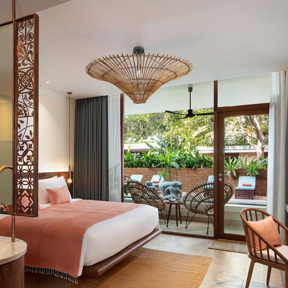 Large Modern Rattan Pendant Light Ceiling Lampshade Wabi-sabi Chandelier-Handwovenlamp