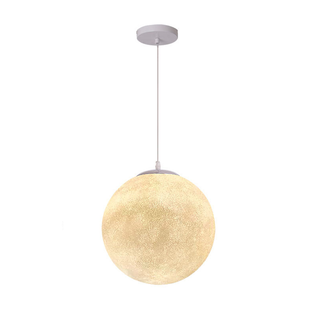 Quality Extra Large Moon Resin Globe Chandelier Nordic Ball Planet Restaurant Pendant Light-Handwovenlamp