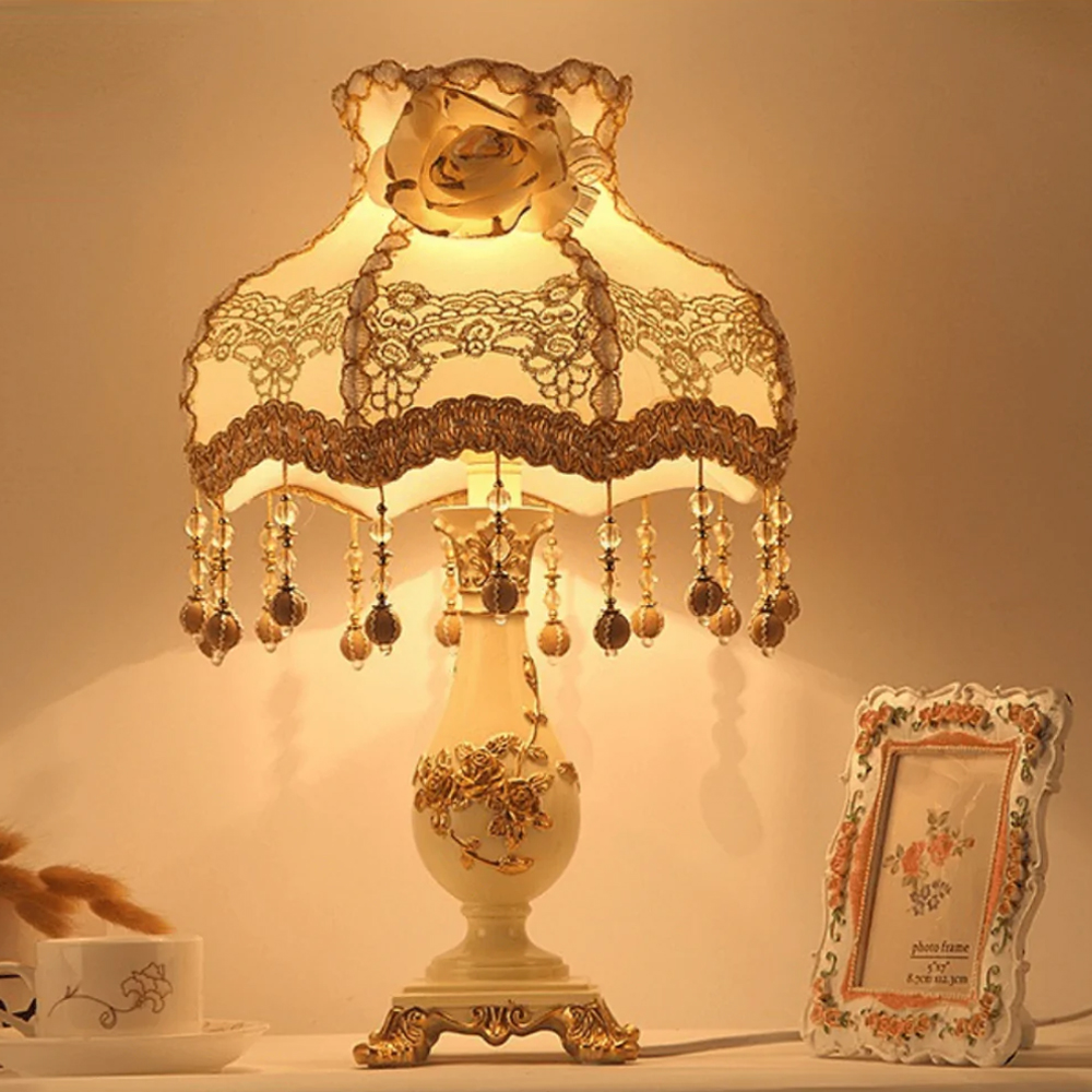 Victorian Vintage Table Lamp For Living Room Bedroom-Handwovenlamp