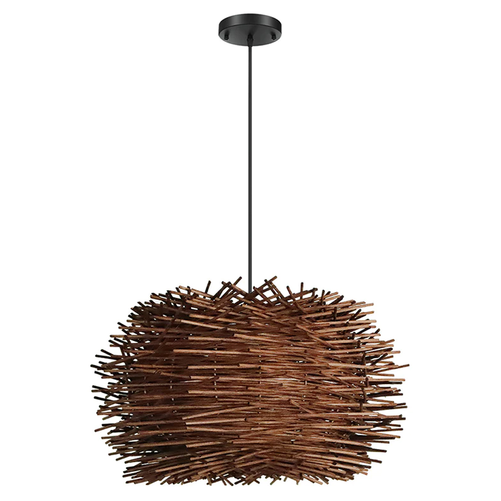 Rattan Weaving Bird Nest Light Creative Art Home Decor Handmade Lampshade-Handwovenlamp