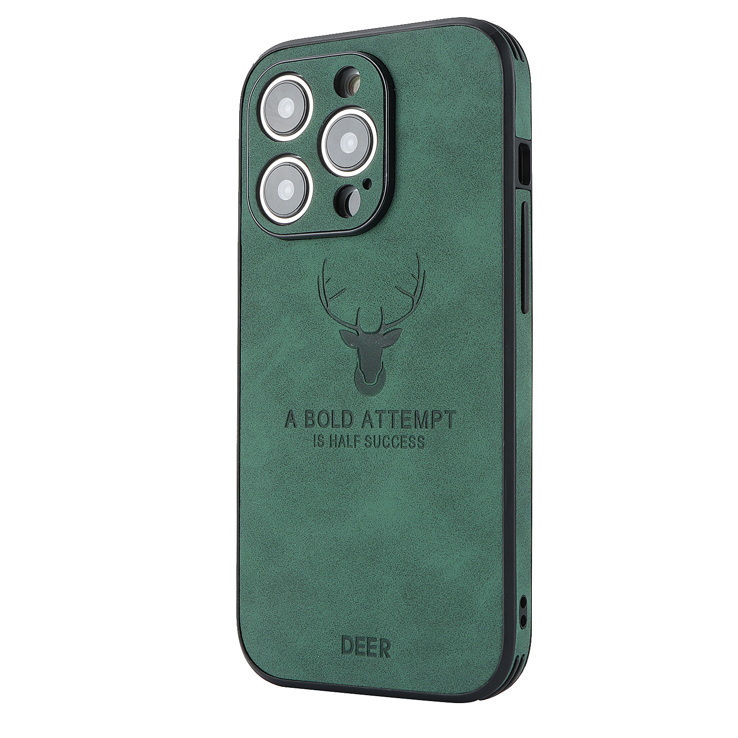 Leather Deer Printed Phone Case