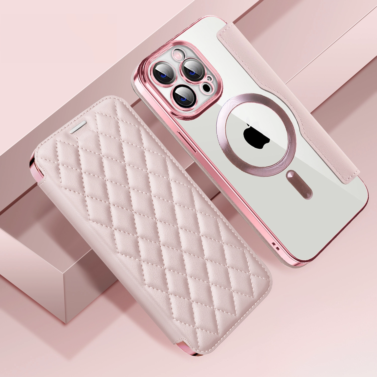 Leather Flip Card Wallet Magsafe Phone Case