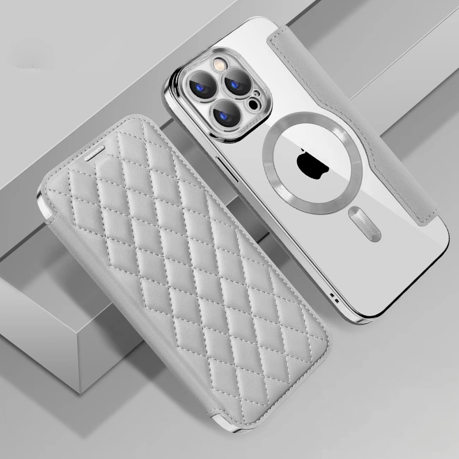 Leather Flip Card Wallet Magsafe Phone Case