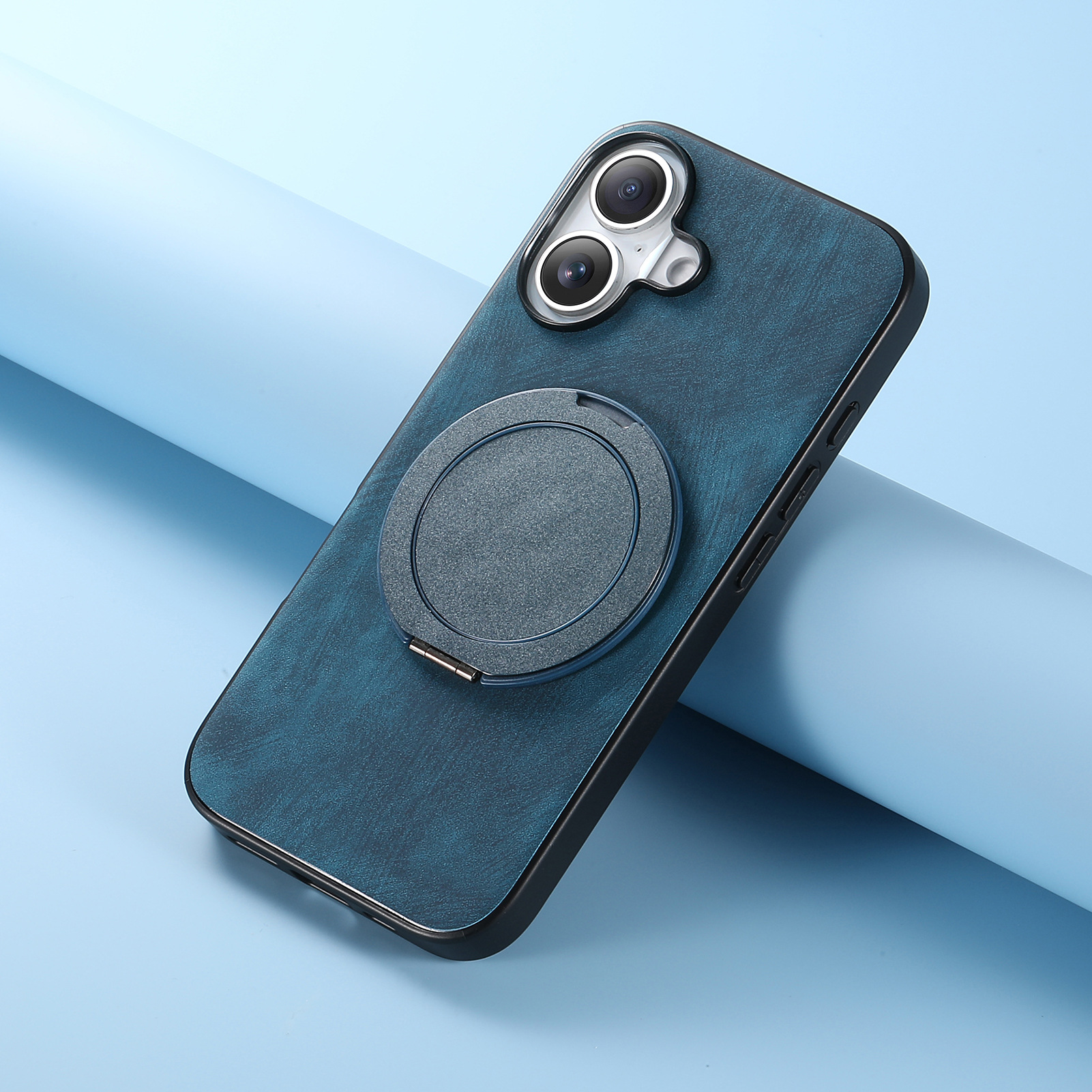 Luxury Leather Magnetic Kickstand Phone Case for Apple iPhone