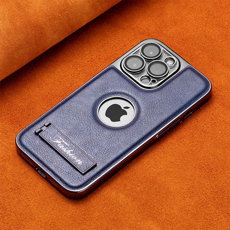 Luxury Business Leather Bracket Phone Case