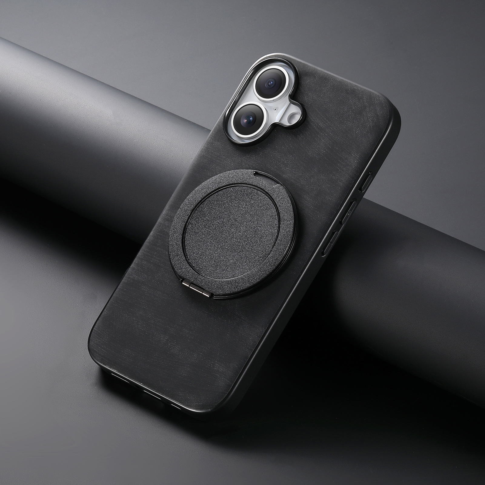 Luxury Leather Magnetic Kickstand Phone Case for Apple iPhone