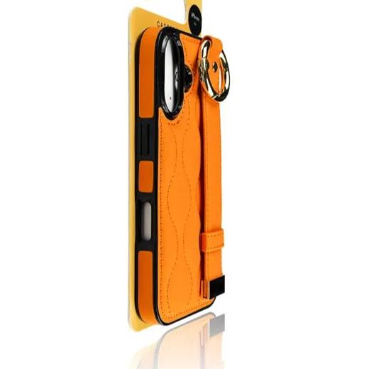 Wrist Strap Leather Phone Case