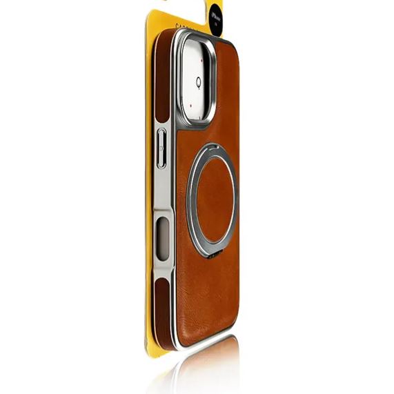 Leather Rotating Bracket Phone Case