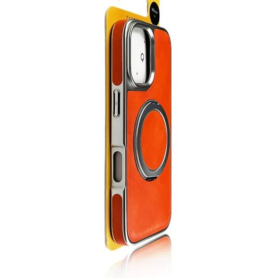 Leather Rotating Bracket Phone Case