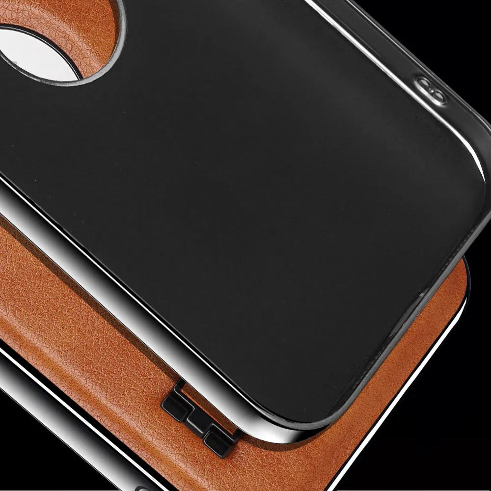 Luxury Business Leather Bracket Phone Case