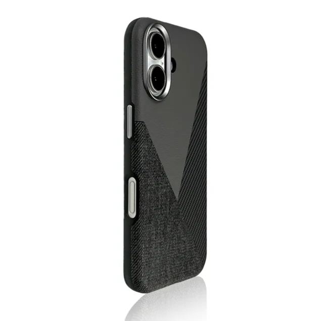 Patchwork Magnetic Leather Phone Case for iPhone