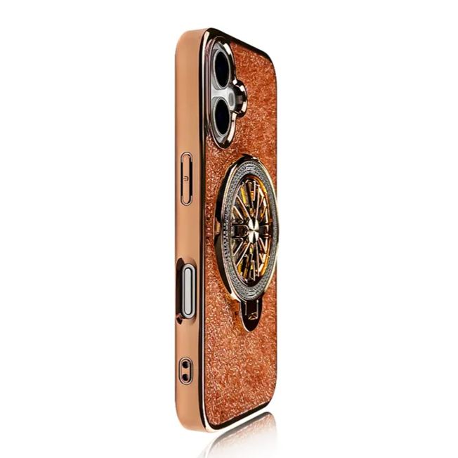 Metal Glitter Spinning Top Bracket Phone Case