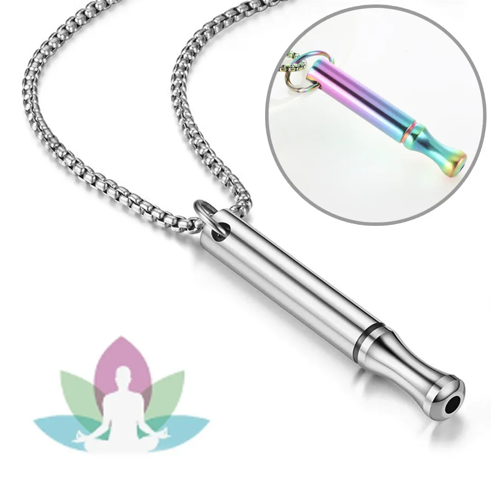 Meditation breathing decompression pendant necklace meditation slim wa