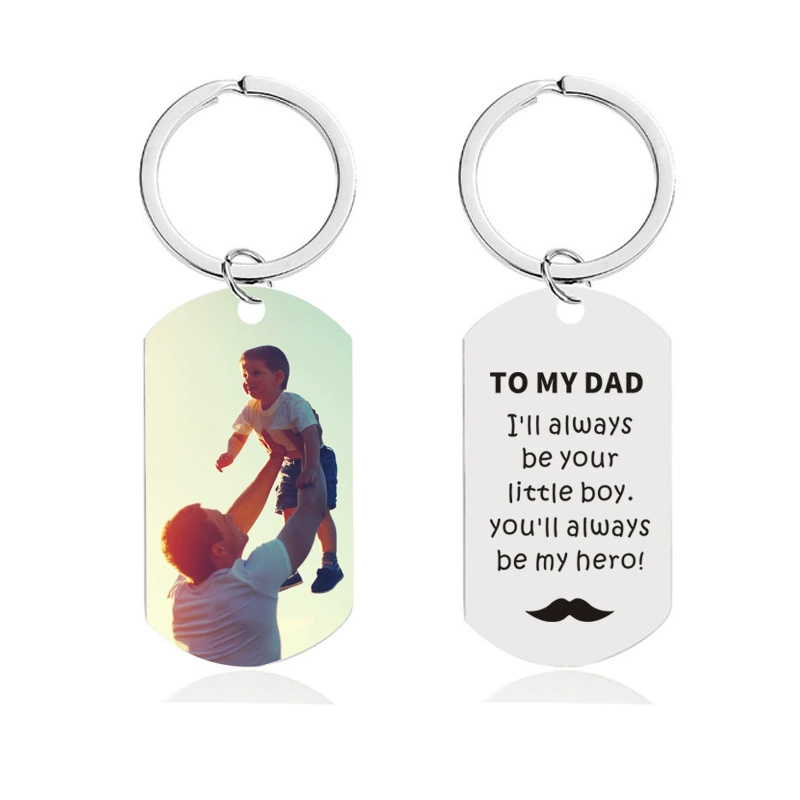 Personalized Photo Keychains Custom Name & Message Keychains for Gifts 