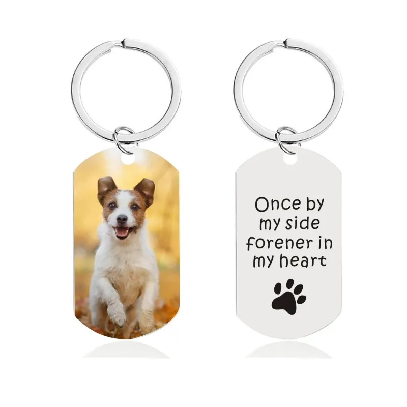 Personalized Photo Keychains Custom Name & Message Keychains for Gifts 