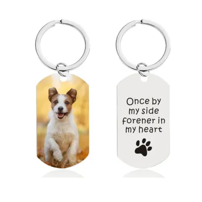 Personalized Photo Keychains Custom Name & Message Keychains for Gifts 