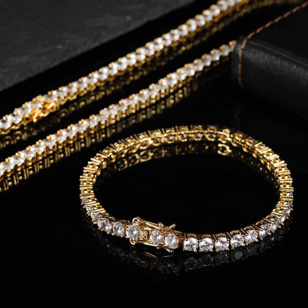 Tennis Bracelet Trendy Brand Hip Hop Men's Bracelet