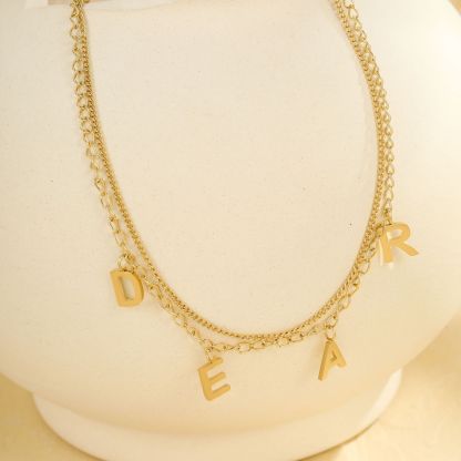 Customizable Name Letter Anklet, Fashionable Beach Anklet