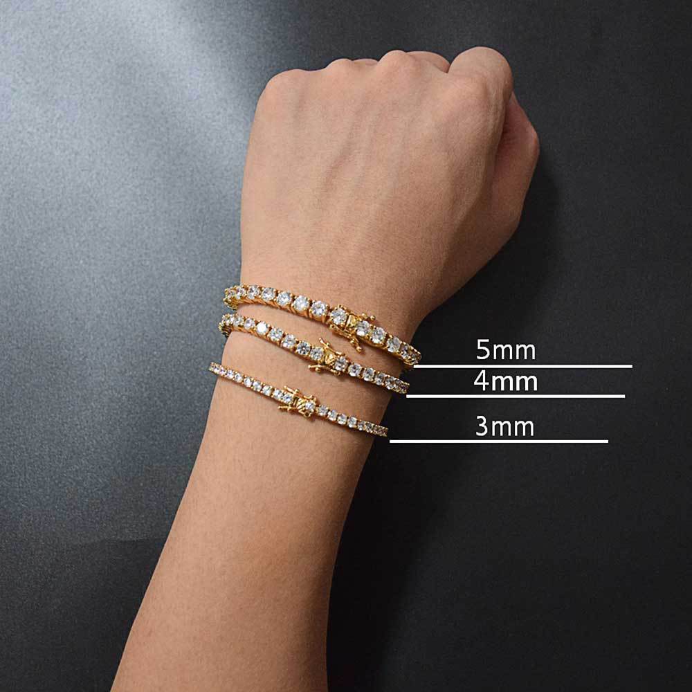 Tennis Bracelet Trendy Brand Hip Hop Men's Bracelet