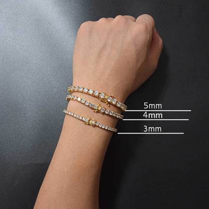 Tennis Bracelet Trendy Brand Hip Hop Men's Bracelet
