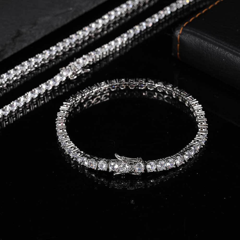 Tennis Bracelet Trendy Brand Hip Hop Men's Bracelet