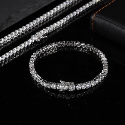 Tennis Bracelet Trendy Brand Hip Hop Men's Bracelet