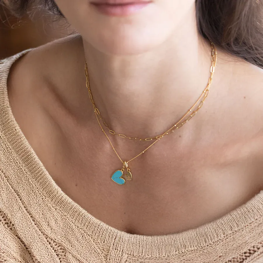 Initial Heart Necklace